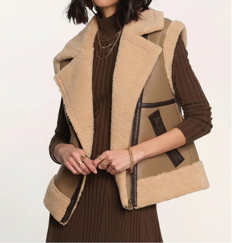 Shearling Faux Fur Sol Vest
