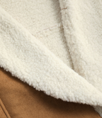 Faux Shearling Collar Button Up Vest