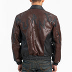Burned In Shadows Faux Leather Jacket