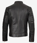 Men’s Distressed Brown Real Leather Biker Jacket