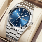 Gentleman Classic Blue Dial Business Wristwatch