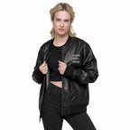 Personalized Embroidered Leather Jacket Custom Leather Jacket
