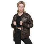 Personalized Embroidered Leather Jacket Custom Leather Jacket