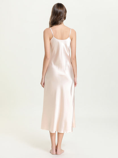 V‑Neck Mid‑Length Sexy Suspender Dress