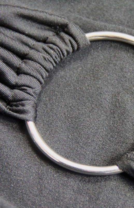 Women's One-Shoulder Long Sleeve Cutout Slit Dress