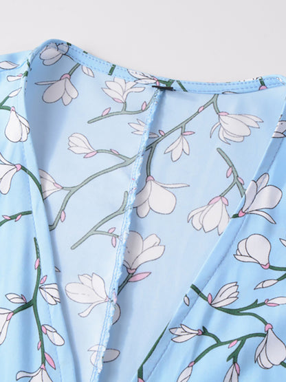 Women’s Bohemian Beach Dress Chiffon Print Swing Dress