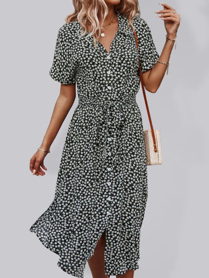 Women’s Resort-Style Large Print Streamer Dress – Breezy Swing Maxi