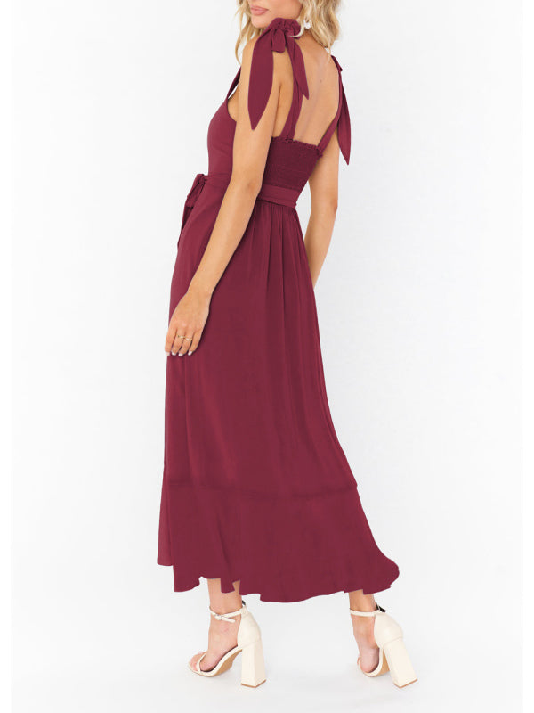 Women’s Elegant French-Inspired Commuter Slit Dress – Sophisticated Fit