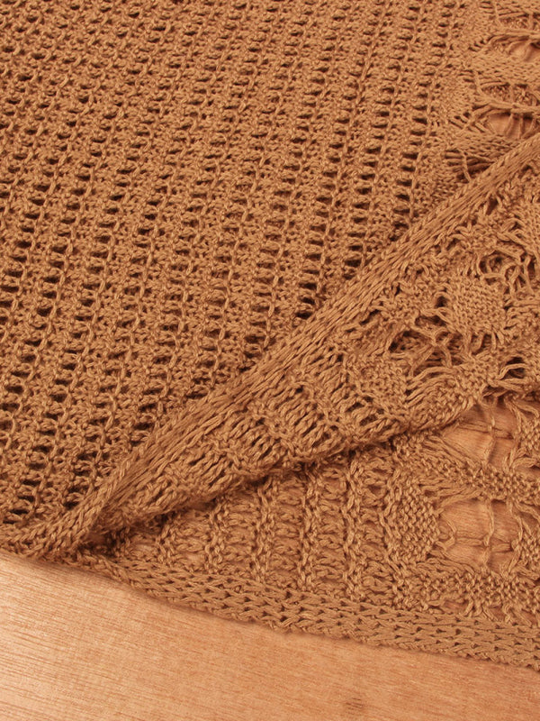 Women’s Lace Tassel Bikini Top Swimsuit Cover-Up Beach Long Dress