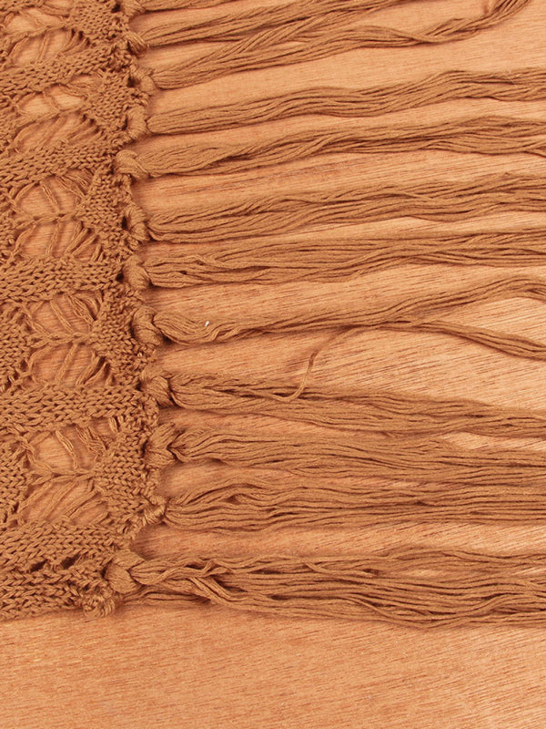 Women’s Lace Tassel Bikini Top Swimsuit Cover-Up Beach Long Dress