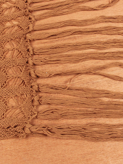 Women’s Lace Tassel Bikini Top Swimsuit Cover-Up Beach Long Dress