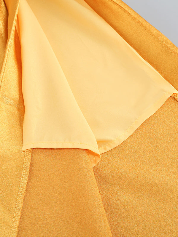 Elegant Backless Draped Evening Dress – Floor-Length Glamour