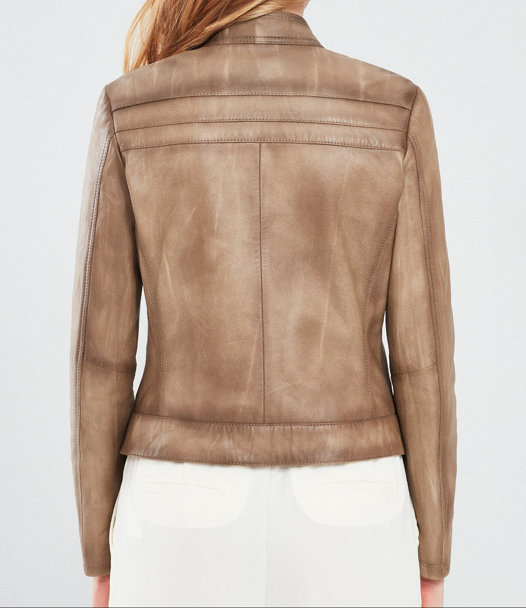 Aristona Luxe Women Leather Jacket
