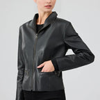 Velora Black Leather Jacket