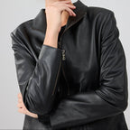 Velora Black Leather Jacket