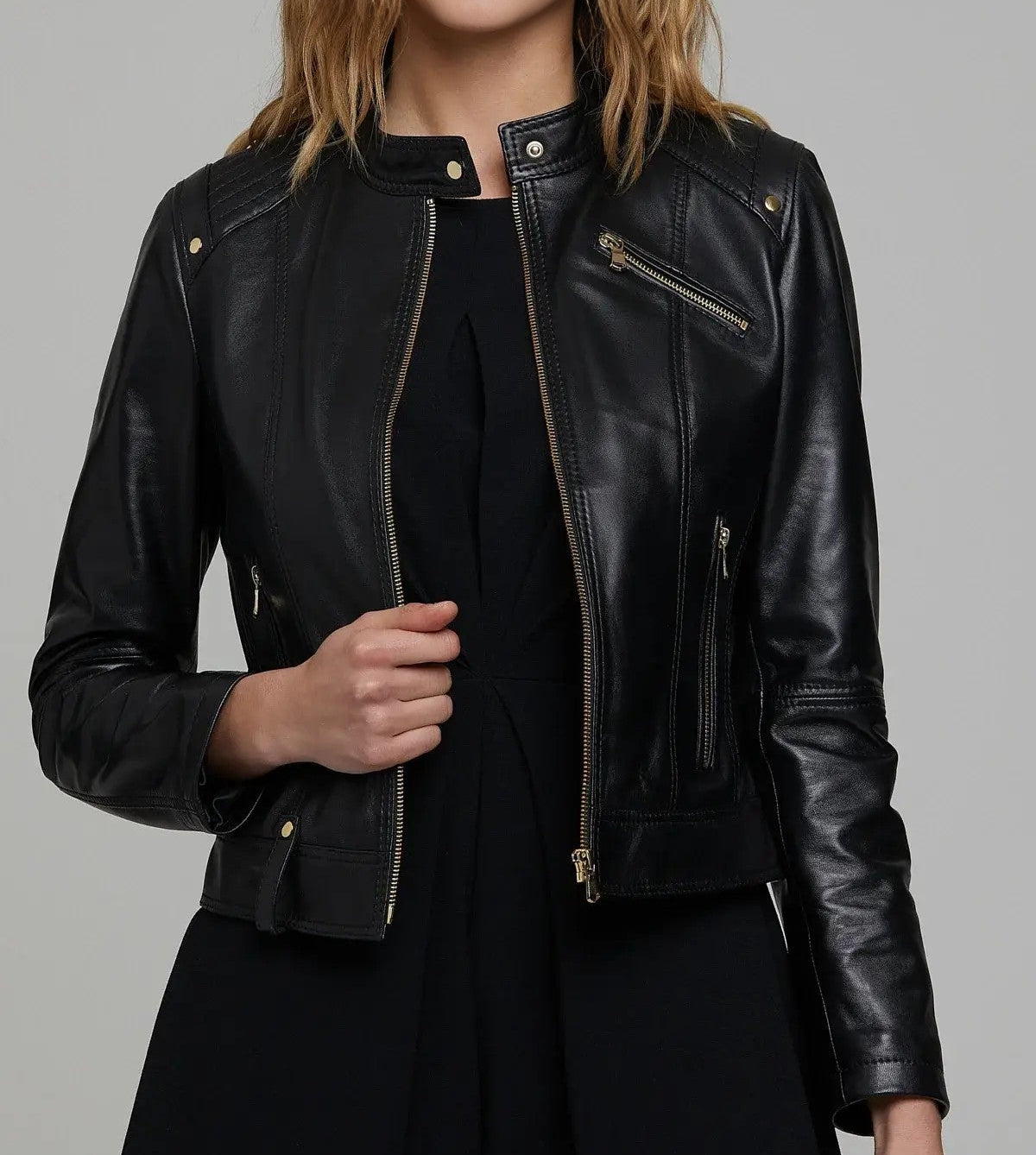 Astra Edge Black Leather Jacket