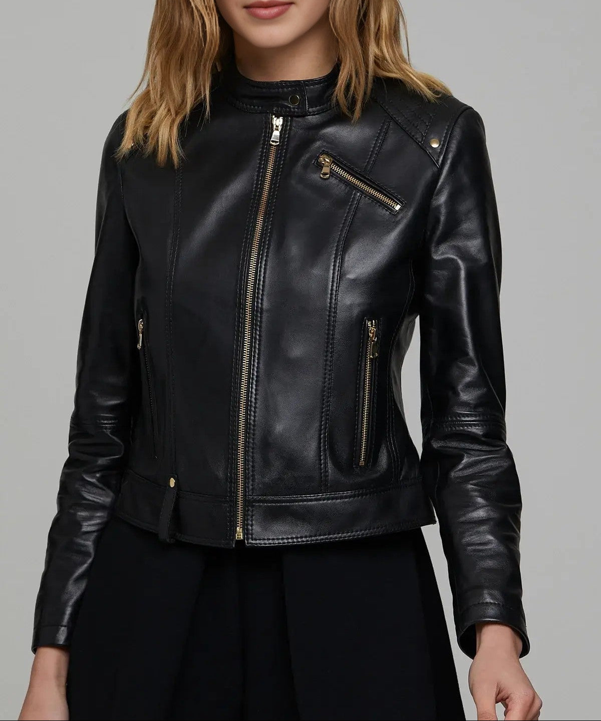 Astra Edge Black Leather Jacket