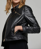 Astra Edge Black Leather Jacket