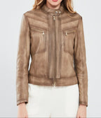 Aristona Luxe Women Leather Jacket