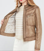 Aristona Luxe Women Leather Jacket
