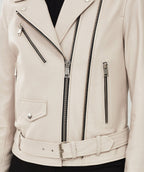 Daisy Ivory Edge Biker Jacket